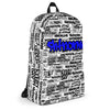 SHTNONM - White Backpack (Blue)