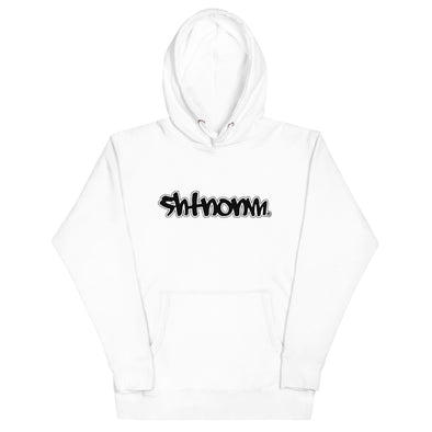 SHTNONM - Graffiti Hoodie (Black/White Logo)
