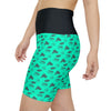 SHTNONM - LADIES OCEAN VIBEZ HIGH WAIST BAND WORK OUT SHORT