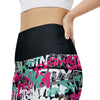 SHTNONM - LADIES GRAFFITI HIGH WAIST WORK OUT SHORT
