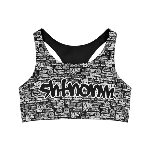 SHTNONM - SEAMLESS SPORTS BRA (BLACK)