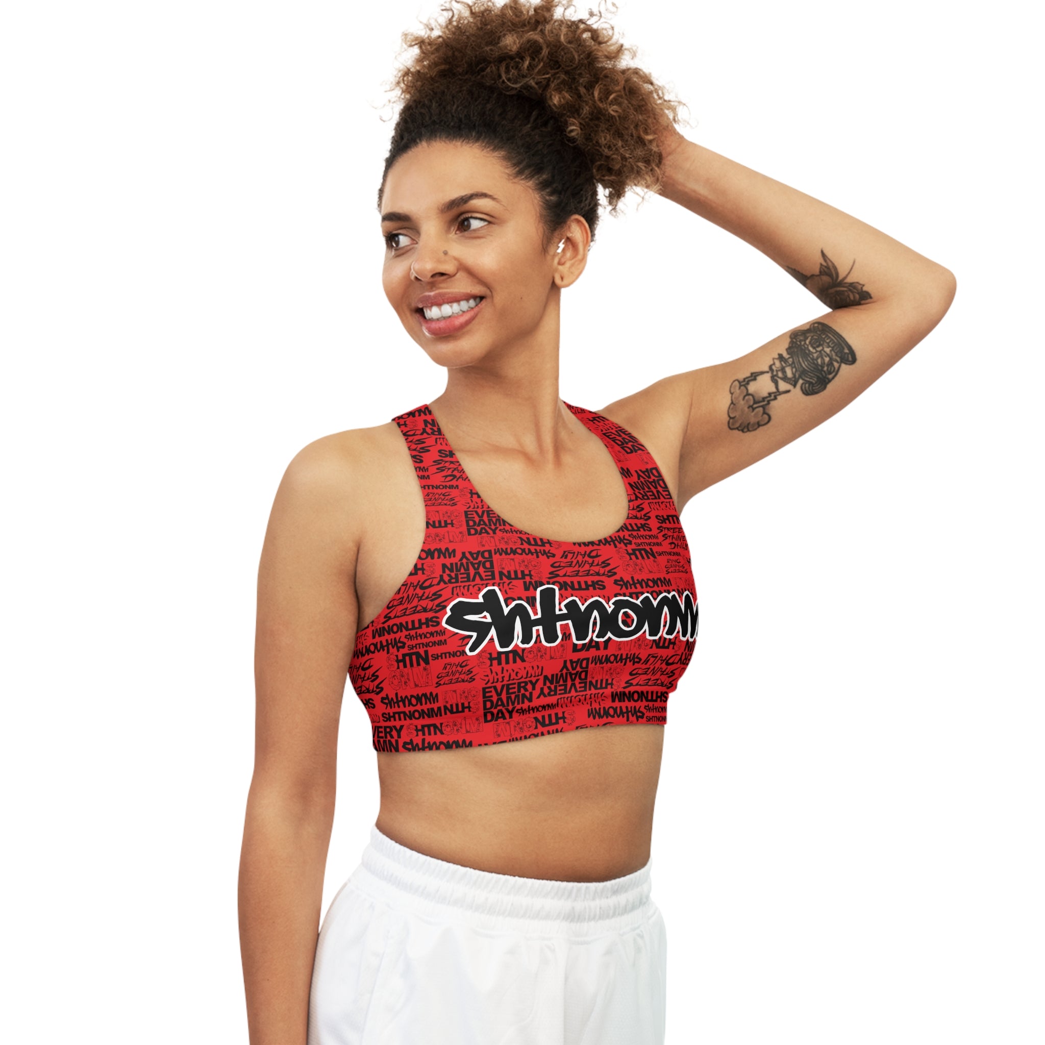 SHTNONM - EVERY DAMN DAY SPORTS BRA (RED)