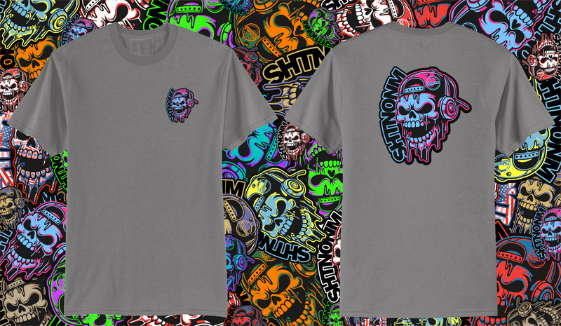 SHTNONM - (full back) SKULL SLAPPER FULL BACK LOGO TEE