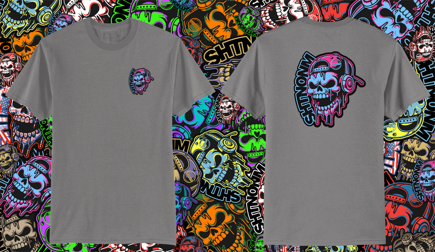 SHTNONM - (full back) SKULL SLAPPER FULL BACK LOGO TEE