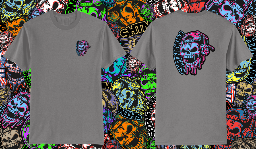 SHTNONM - (full back) SKULL SLAPPER FULL BACK LOGO TEE