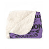 SHTNONM - Sherpa premium throw blanket (PURPLE)