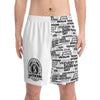 SHTNONM - Crest Boardshort (WHITE)