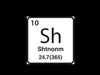 SHTNONM- PERIODIC ELEMENT DECAL