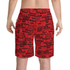 SHTNONM - Crest Boardshort (RED)