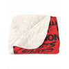 SHTNONM - Sherpa premium throw blanket (RED)