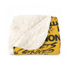 SHTNONM - (JOHN NAPOLI EDITION) Sherpa premium throw blanket (YELLOW)