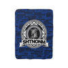 SHTNONM - Sherpa premium throw blanket (BLUE)