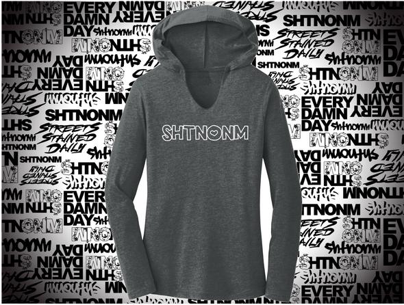 SHTNONM - LADIES HEART LONG SLEEVE ULTRA LIGHTWEIGHT HOODIE