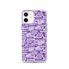 SHTNONM - Purple/White iPhone Case