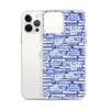 SHTNONM - Blue/White iPhone Case