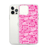 SHTNONM - Pink/White iPhone Case