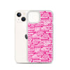 SHTNONM - Pink/White iPhone Case