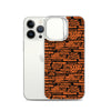 SHTNONM - Black/Orange iPhone Case