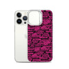 SHTNONM - Black/Pink iPhone Case