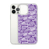 SHTNONM - Purple/White iPhone Case