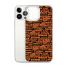 SHTNONM - Black/Orange iPhone Case