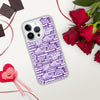 SHTNONM - Purple/White iPhone Case