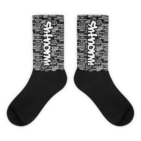 SHTNONM - Black Socks (White)