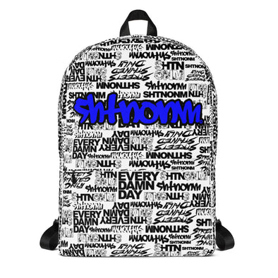 SHTNONM - White Backpack (Blue)