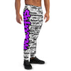 MEN'S SHTNONM ALL DAY JOGGERS (WHITE/NEON PURPLE)