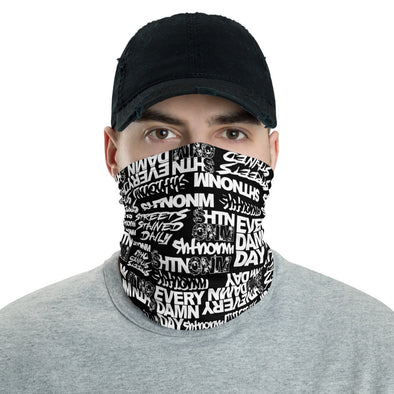 Black/White Face Mask/Neck Gaiter
