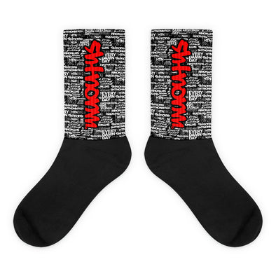 SHTNONM - Black Socks (Red)