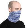 White/Blue Face Mask/Neck Gaiter