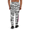 MEN'S SHTNONM ALL DAY JOGGERS (WHITE/HOT PINK)