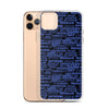 SHTNONM - Black/Blue iPhone Case