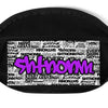 SHTNONM -White  Fanny Pack (Neon Purple)