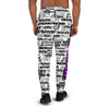 MEN'S SHTNONM ALL DAY JOGGERS (WHITE/NEON PURPLE)