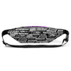 SHTNONM - Black Fanny Pack (Neon Purple)