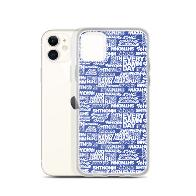 SHTNONM - Blue/White iPhone Case