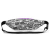 SHTNONM -White  Fanny Pack (Neon Purple)