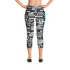 SHTNONM - CAPRI LEGGINGS (BLACK/TIFFANY MINT)