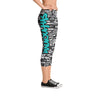 SHTNONM - CAPRI LEGGINGS (BLACK/TIFFANY MINT)