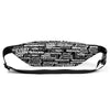 SHTNONM - Black Fanny Pack (White)