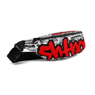 SHTNONM - White Fanny Pack (Red)