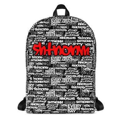 SHTNONM - Black Backpack (Red)