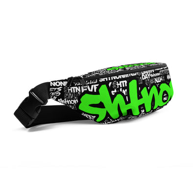 SHTNONM - Black Fanny Pack (Neon Green)