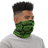 Black/Neon Green Face Mask/Neck Gaiter