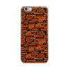 SHTNONM - Black/Orange iPhone Case