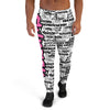 MEN'S SHTNONM ALL DAY JOGGERS (WHITE/HOT PINK)