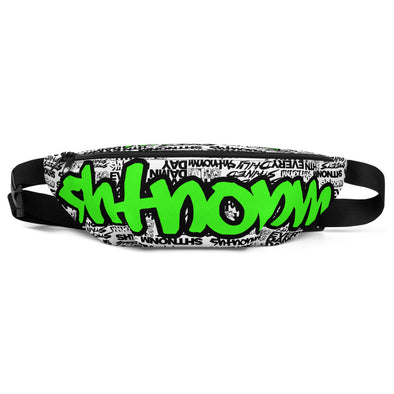 SHTNONM - White Fanny Pack (Neon Green)