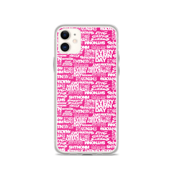 SHTNONM - Pink/White iPhone Case